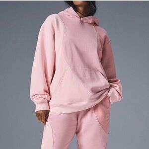 Alo Yoga Make Waves Pink Hoodie